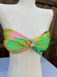 Top de bikini Kate Spade New York bandeau pepino floral varias tallas Precio de venta sugerido por el fabricante $95 - Imagen 1 de 8