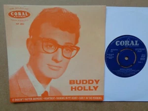 Buddy Holly - It Doesn't Matter Anymore + 3 - round centre Coral EP - Picture 1 of 2
