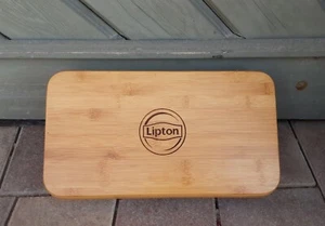 **LIPTON*TEEKISTE*TEEBOX*AUFBEWAHRUNG FÜR TEEBEUTEL*BAMBUS*HOLZKISTE*NEUWERTIG** - Bild 1 von 8