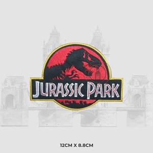 Jurassic Park Movie Logo Iron/Sew On Patch Badge Embroidered Applique For Clothe - Picture 1 of 1