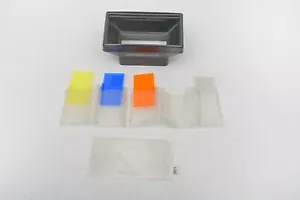 Vivitar Lens/Filter Adapter+135mm Fresnel+Color Yellow/Blue/Orange Filters+SET - Picture 1 of 9