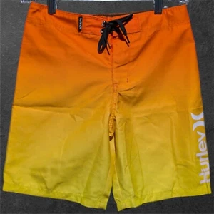Hurley Ombre Boardshorts Boys' 10/25 Starfish Orange 7.5" Inseam - Picture 1 of 2