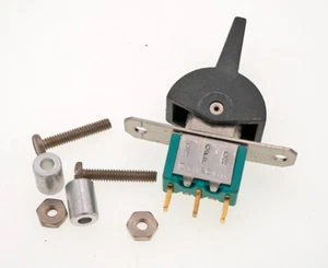 J-B-T ROCKER SWITCH, DPDT, ON-OFF-ON,  5A/125VAC, Solder Lugs, JBT, B121J2Z, NOS - Picture 1 of 4