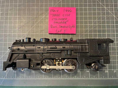 Marx Train NICE RARE "SIDE CYLINDER SMOKER" 1666 Locomotive Engine SMOKES! LOT F - Image 1 of 4