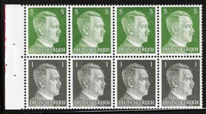 GERMANY 1941 "Hitler Head" Booklet Pane, Michel H-Blatt-117, Sct #506a M/NH - Picture 1 of 1