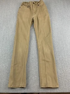 Levi's 510 Skinny Jeans Pants Boys 12 Regular Brown Denim Rugged Elastic Back - Picture 1 of 17
