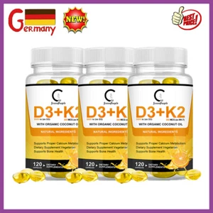3 Bottiglie Vitamina D3 K2 Capsule Osso Supporto Umore, Aumenta Immunità - Foto 1 di 7