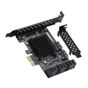 PCIE to 8 Port SATA3.0 Expansion Card Controller Expansion Boards Replacements - Afbeelding 1 van 8