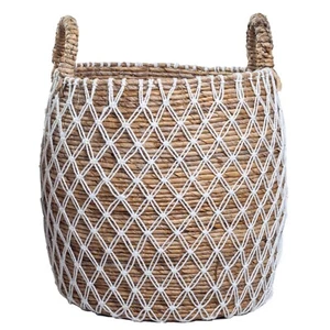 Korb groß Wäschekorb geflochten Handgefertigter Pflanzkorb Ø26-42cm Soeji ® KUBU - Bild 1 von 9