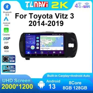 Autoradio Wireless Carplay Android 13 für Toyota Vitz 3 2014-2019 RHD Autoteile - Bild 1 von 48