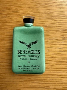 Vintage Beneagles Scotch Whisky Sportler Flachmann LEER Fasan von Beswick - Bild 1 von 8