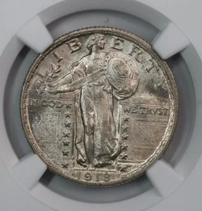 1918 Standing Liberty Quarter NGC MS66FH - Picture 1 of 5