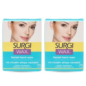 Surgiwax - Microwave Facial Hard Hair Removal Wax 1 Oz, 2 1 Ounce (Pack of 2)  - Picture 1 of 6