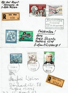 Österreich - 2 R-Briefe - Bild 1 von 1