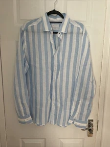 Massimo Dutti Linen Shirt BNWOT. Size XL More Of XXL. - Picture 1 of 5