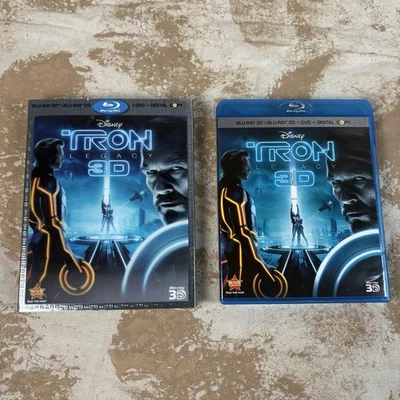 Disney Tron Legacy 3D Blu-Ray DVD Movie Video 4 Disc Combo Pack W/ Slipcover - Image 1 of 4