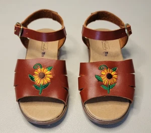 Sandalias mexicanas auténticas de cuero para niños Hecho en México Calzado Cristy talla 18 - Imagen 1 de 5