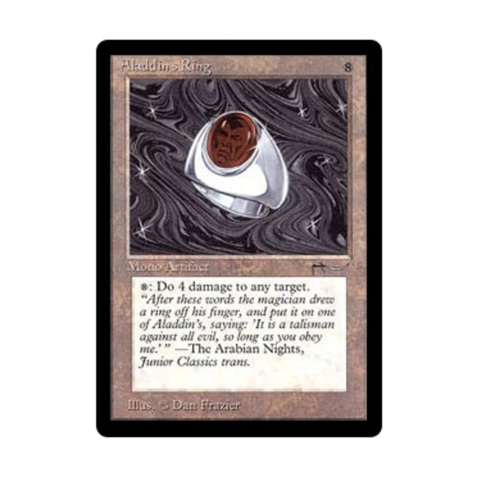 WOTC MtG Arabian Nights Aladdin's Ring (U2) EX - Image 1 of 1