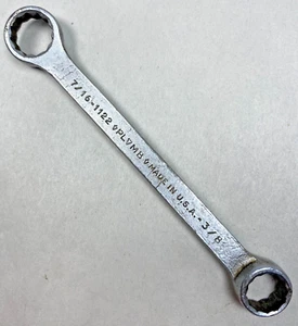 HERRAMIENTAS PLOMB VINTAGE Nº 1122 - Llave de extremo de caja doble 7/16" x 3/8" -12 puntos EE. UU. - Imagen 1 de 12