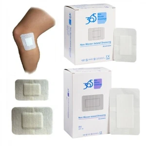 365 Non Woven Adhesive Sterile Dressings Breathable Plasters Cuts & Wounds Burns - Picture 1 of 17
