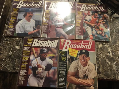 Vintage Street and Smith’s Official Baseball Yearbook Lot Of 4 - 75 76 77  78 - Image 1 of 4
