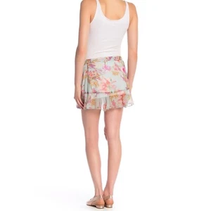 Raga Morning Floral Ruffle Wrap Skirt Mini Medium - Picture 1 of 7