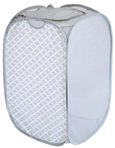 Smart Design Collapsible Pop-Up Laundry Hamper Mesh Basket Clothes Toys Clothing - Picture 1 of 5