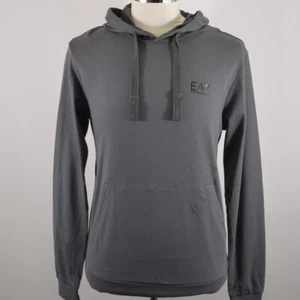 Men's Emporio Armani EA7 Iron Gate Grey Hoodie Large RRP £110 - Picture 1 of 8