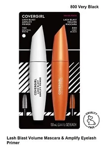 COVER GIRL Lash Blast Volume Mascara & Amplify Eyelash Primer Value Pack, 800 - Picture 1 of 5