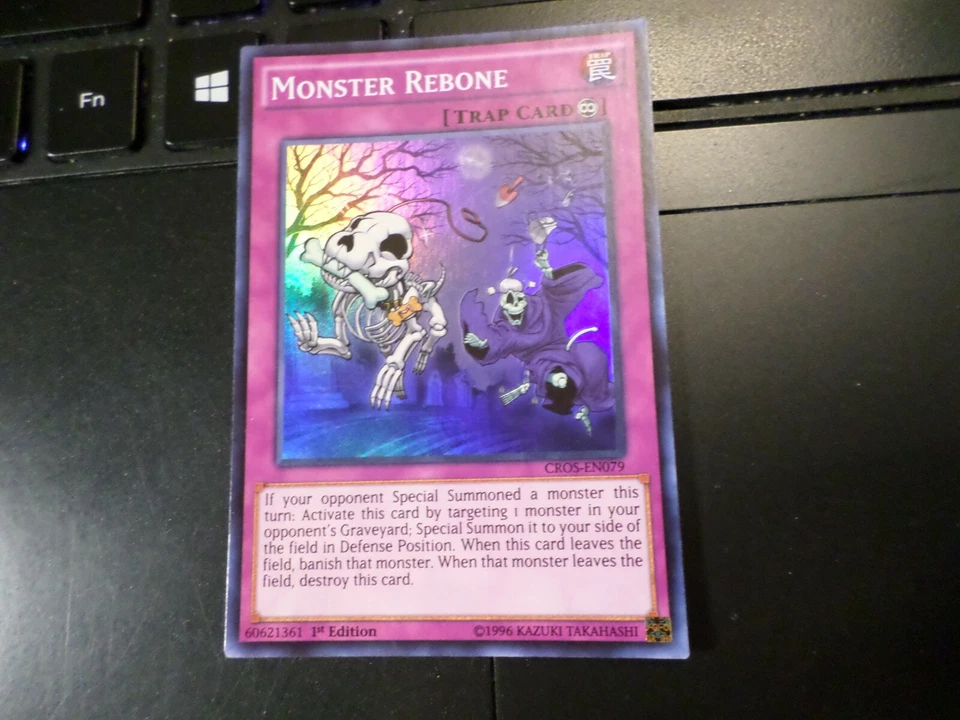 PT11 YUGIOH MONSTER REBONE CROS-EN079 1ST ED SUPER RARE M/NM - Image 1 of 1