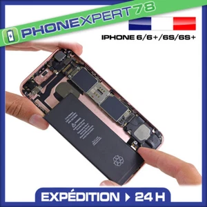 BATTERIE INTERNE NEUVE COMPATIBLE POUR IPHONE 6 / 6 PLUS/ 6S / 6S PLUS + OUTILS - Photo 1 sur 5