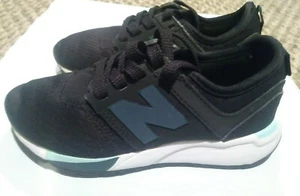 New Balance 247  Boys sz 11 M Lace up sneakers athletic shoes Black  KL247BLP  - Picture 1 of 5