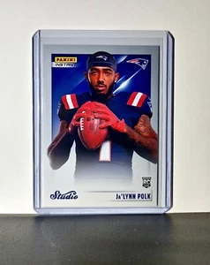 Ja'Lynn Polk 2024 Panini NFL Studio Rookies #10 Card New England Patriots 1/1672 - Picture 1 of 2