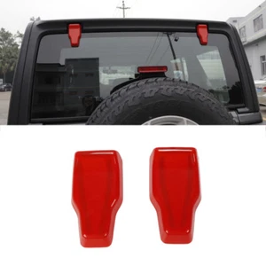 Cubierta de bisagra para ventana trasera roja adorno decoración adecuada para Jeep Wrangler JL 2018-2021 - Imagen 1 de 9