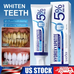 Hydroxyapatite Toothpaste Remove Yellow Tooth Stains For Sensitive Teeth-Upgrade - Picture 1 of 13