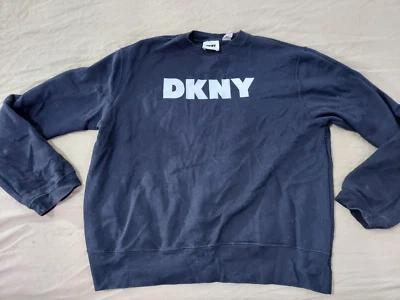 Suéter DKNY vintage para mujer L grande de algodón negro Foto 1 de 4