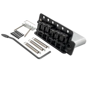 Wilkinson Black 54mm 6-Screw Vintage Bent Saddle Tremolo Bridge For Strat Guitar - Bild 1 von 7