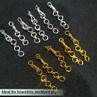 12pc Silver Chain Necklce Extender Extension Jewelry Findings DIY Craft Making