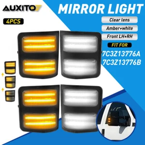 For 08-16 Ford F250 F350 F450 F550 Super Duty Dynamic LED Side Mirror Lights 4X - Picture 1 of 12