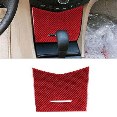 Cubierta de puerta de almacenamiento interior de fibra de carbono roja para Honda Accord Sedán 2003-07 Foto 1 de 4