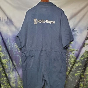 Rolls Royce Mens Size 52 Coveralls Suit Employee Uniform Mechanic Factory - Picture 1 of 8
