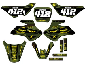 2000-2006 JR 50 APACHE Green Senge Graphics Kit Compatible with Suzuki - Picture 1 of 10