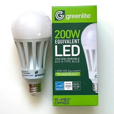 Greenlite 29W/H/50K 29W 5000K A23 LED Omni Light Bulb 200W Equal Energy Star - Image 1 of 4