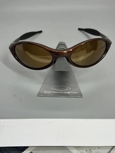 Vintage Oakley Eye Jacket 1.0 Gen 1 Corten W/ Black-Gold Arms W/Gold Iridium - Picture 1 of 15