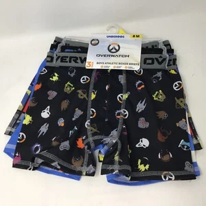 Overwatch Underoos Boys Athletic Boxer Briefs 3 pack underwear 8 M Mesh  - Picture 1 of 6