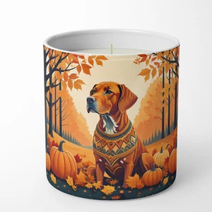 Vizsla Fall Pumpkin Spice 10 oz Decorative Soy Candle DAC1077CDL - Picture 1 of 5