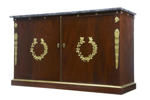 19TH CENTURY FRENCH EMPIRE MAHOGANY CABINET BUFFET Cover