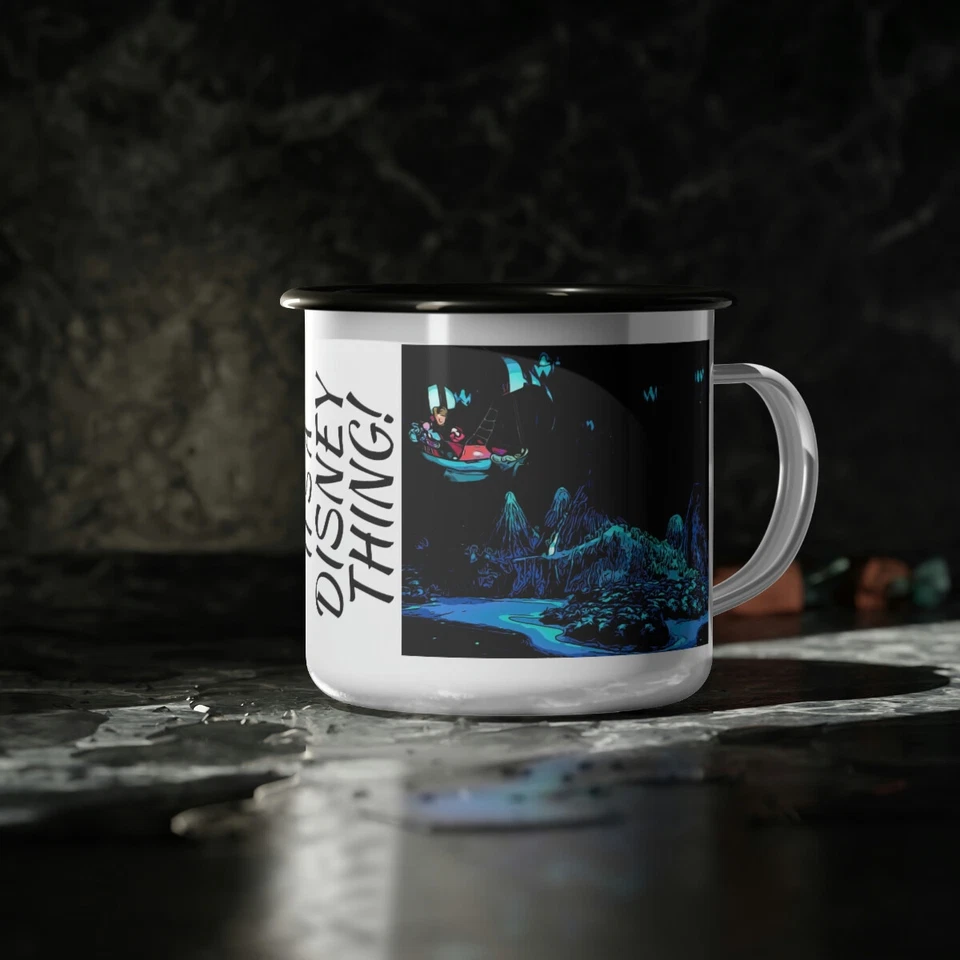 Una taza de campamento esmaltada Disneyland ~ Vuelo de Peter Pan ~ ¡Es una cosa de Disney! Foto 1 de 1