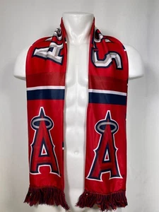 Los Angeles Anaheim Angels MLB Baseball Team Fringe Scarf - Picture 1 of 6