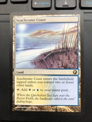 Seachrome Coast X1 Scars Of Mirrodin Ex Condition See Pic Front Back - Image 1 of 2